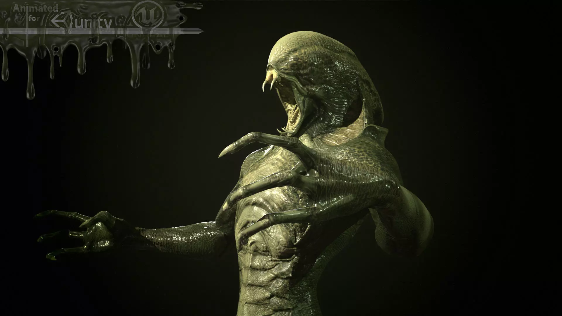 Low-poly model of the character MutantZ4 Low-poly 3D model