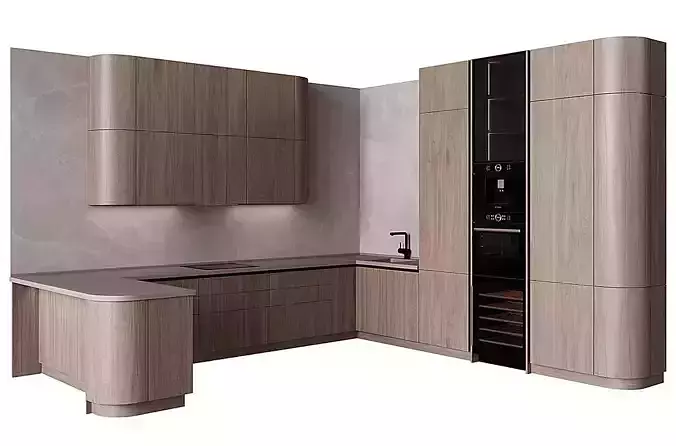 Modern Kitchen 3d Model