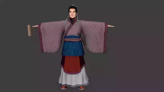 man Character Low-poly 3D model