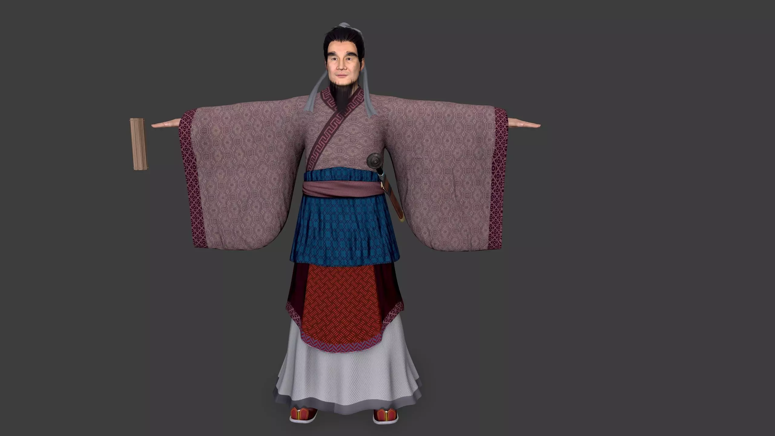 man Character Low-poly 3D model