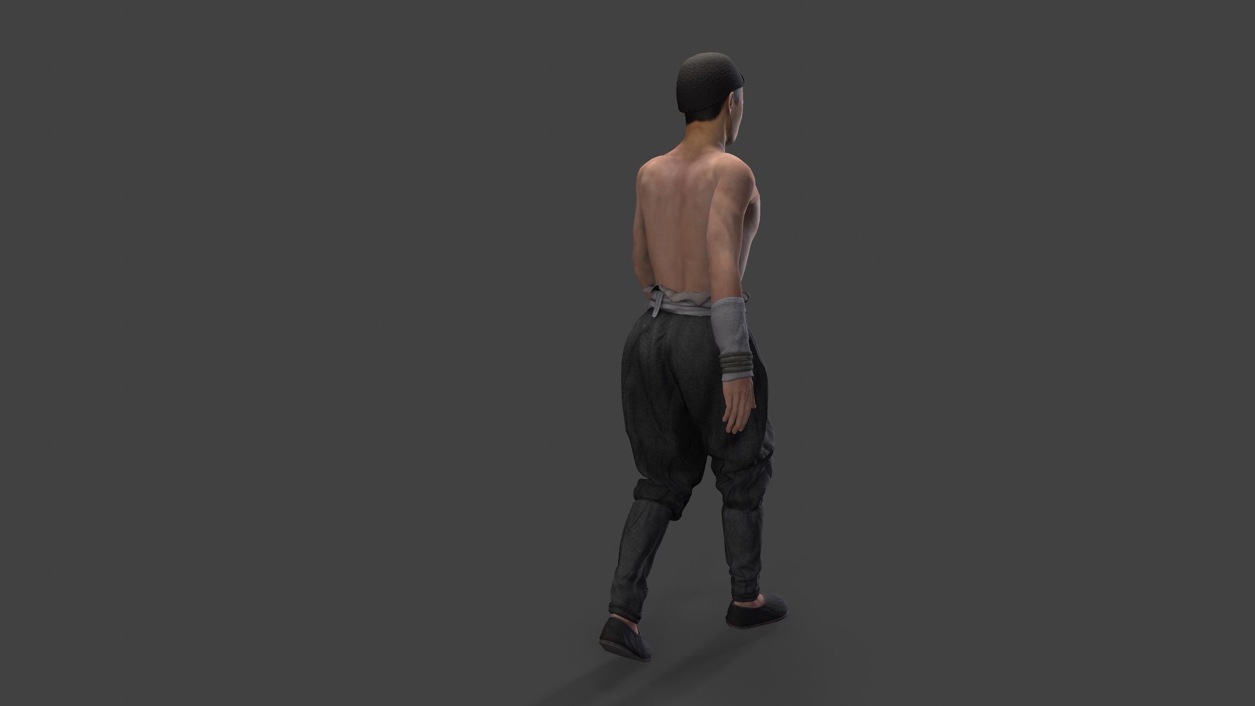 man Character Low-poly 3D model_14