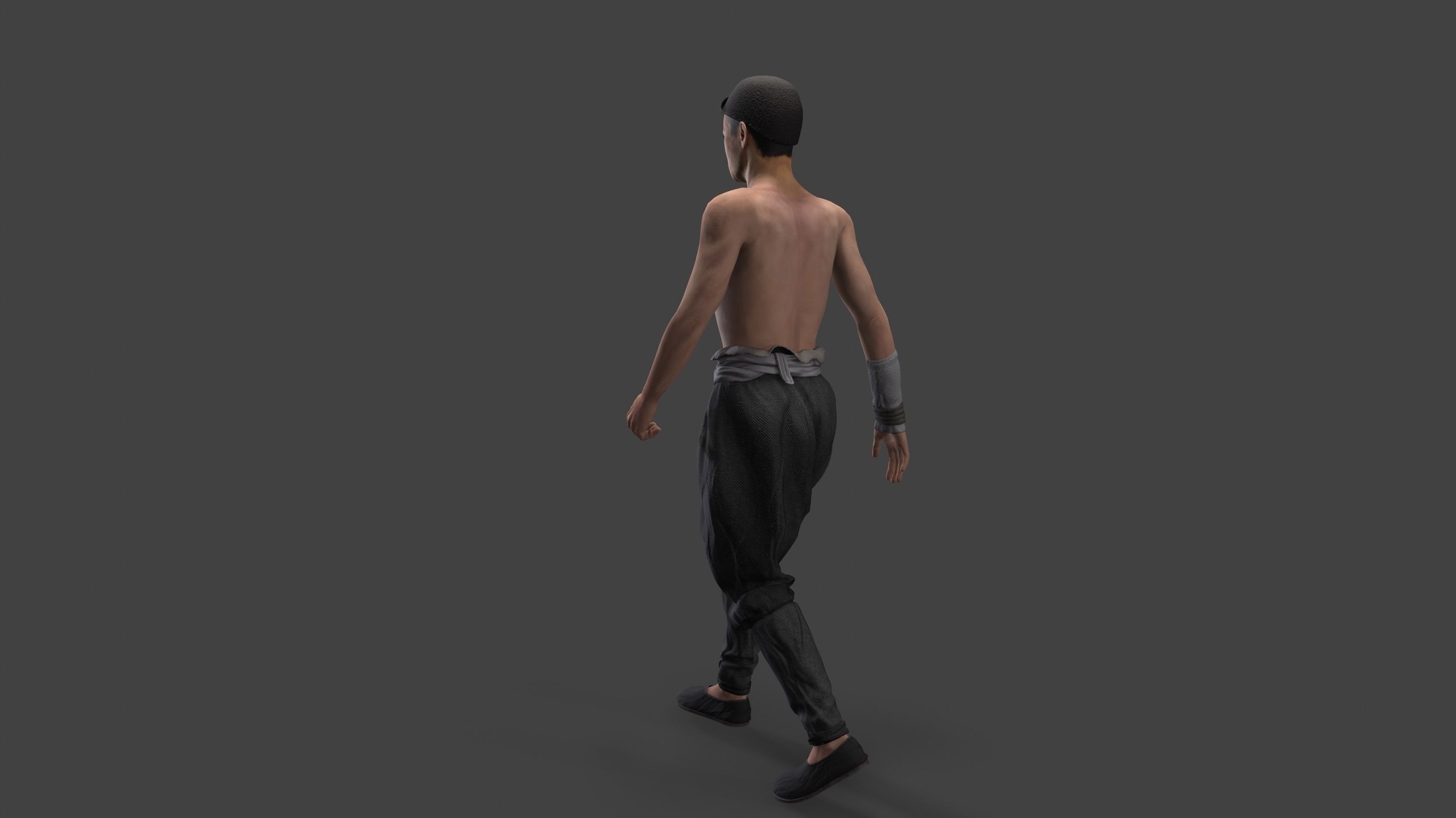 man Character Low-poly 3D model_17