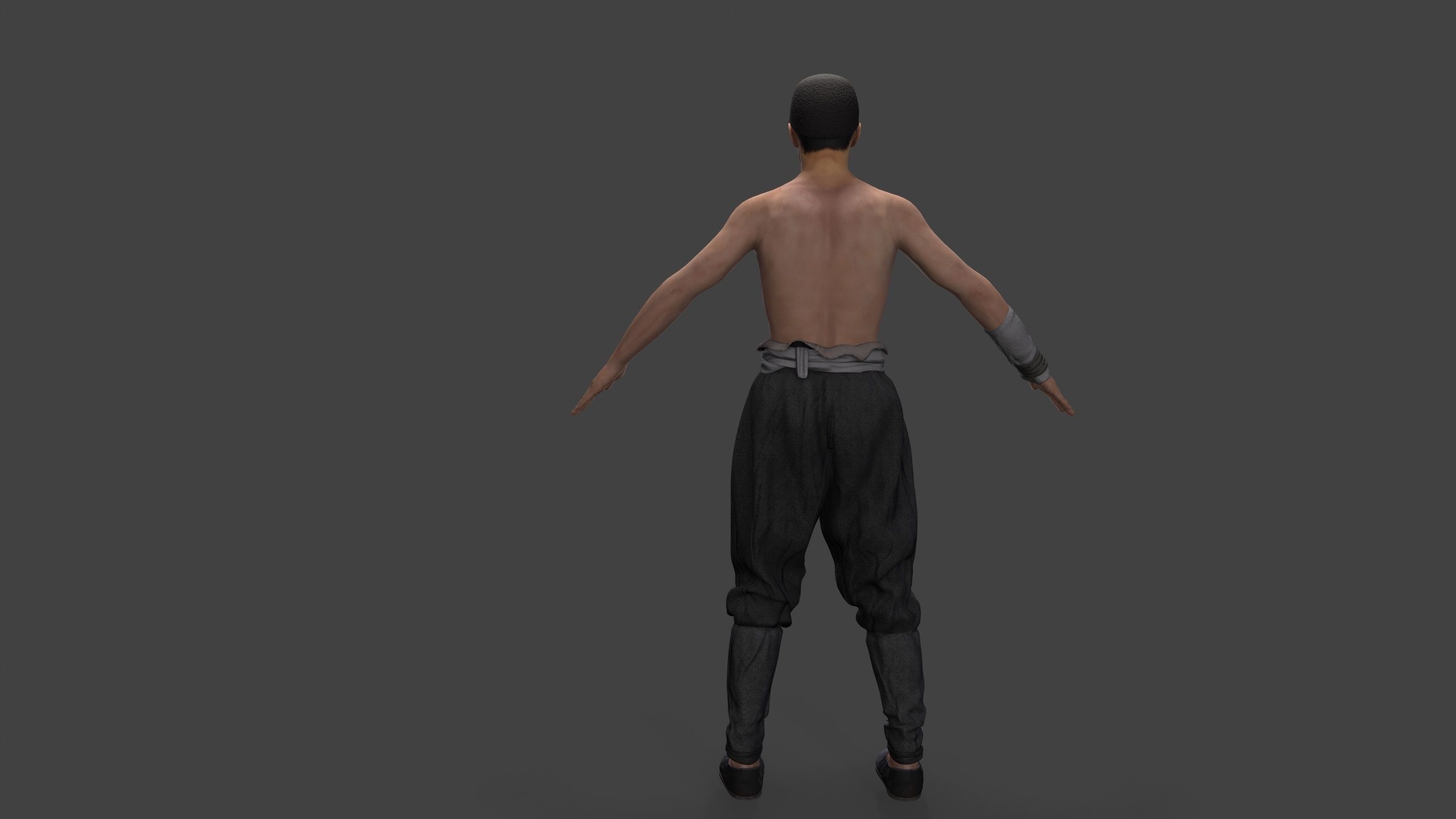 man Character Low-poly 3D model_13