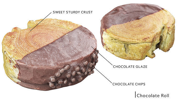 Pastry Pack 01 Low Poly Game ready  Low-poly 3D model 3