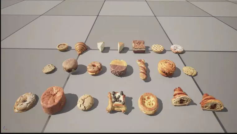 Pastry Pack 01 Low Poly Game ready Low-poly 3D model