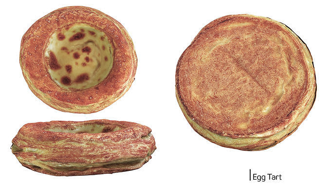 Pastry Pack 01 Low Poly Game ready  Low-poly 3D model 4