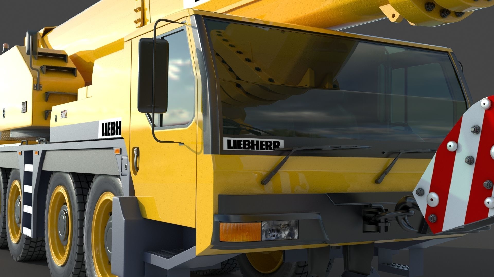Liebherr LTM 1080 Cranes 3D model_8