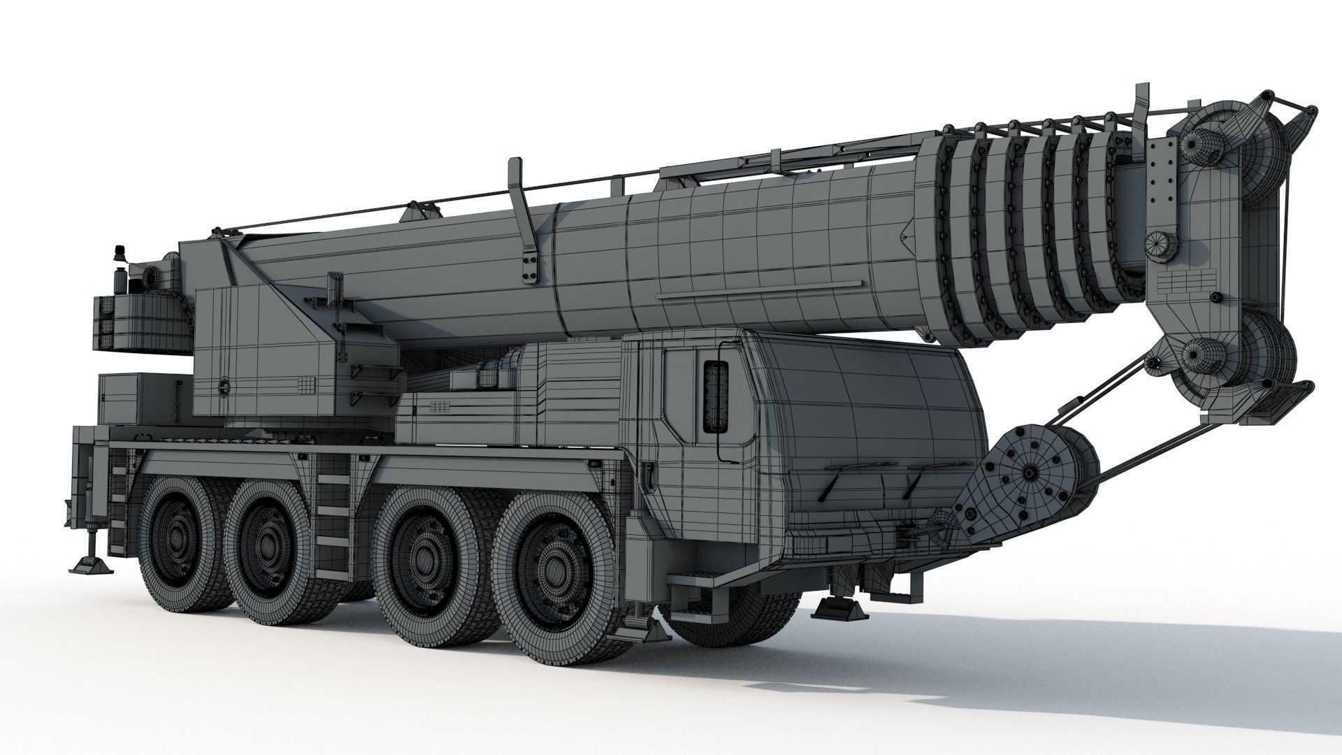 Liebherr LTM 1080 Cranes 3D model_10