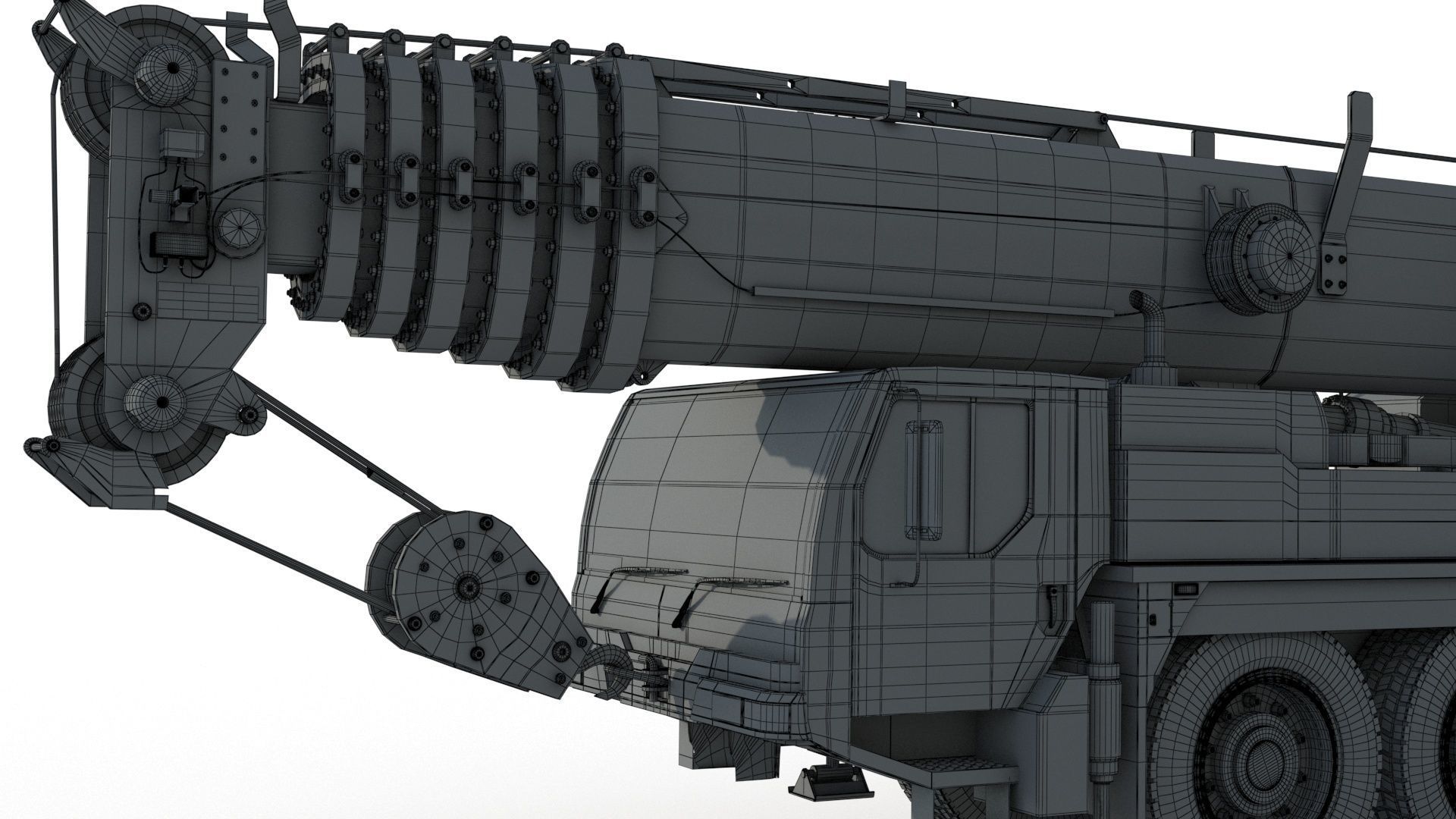 Liebherr LTM 1080 Cranes 3D model_15