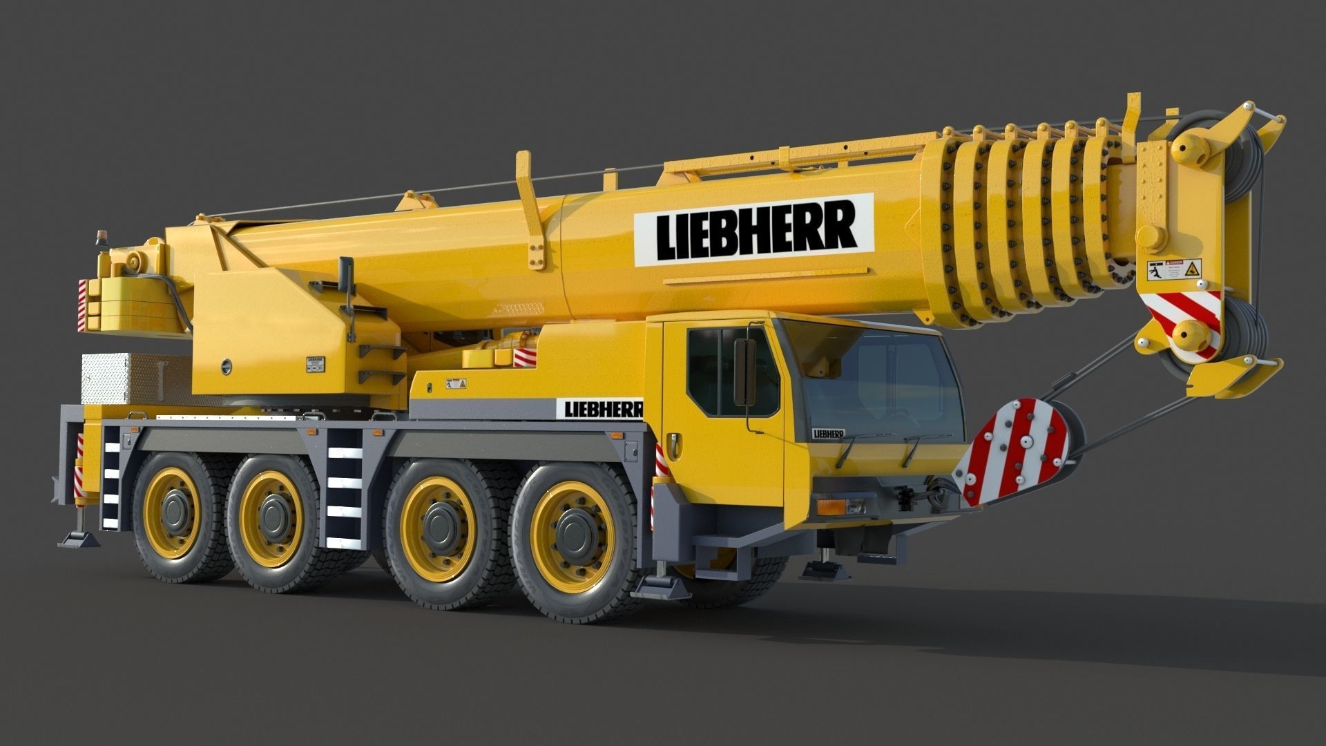 Liebherr LTM 1080 Cranes 3D model_2