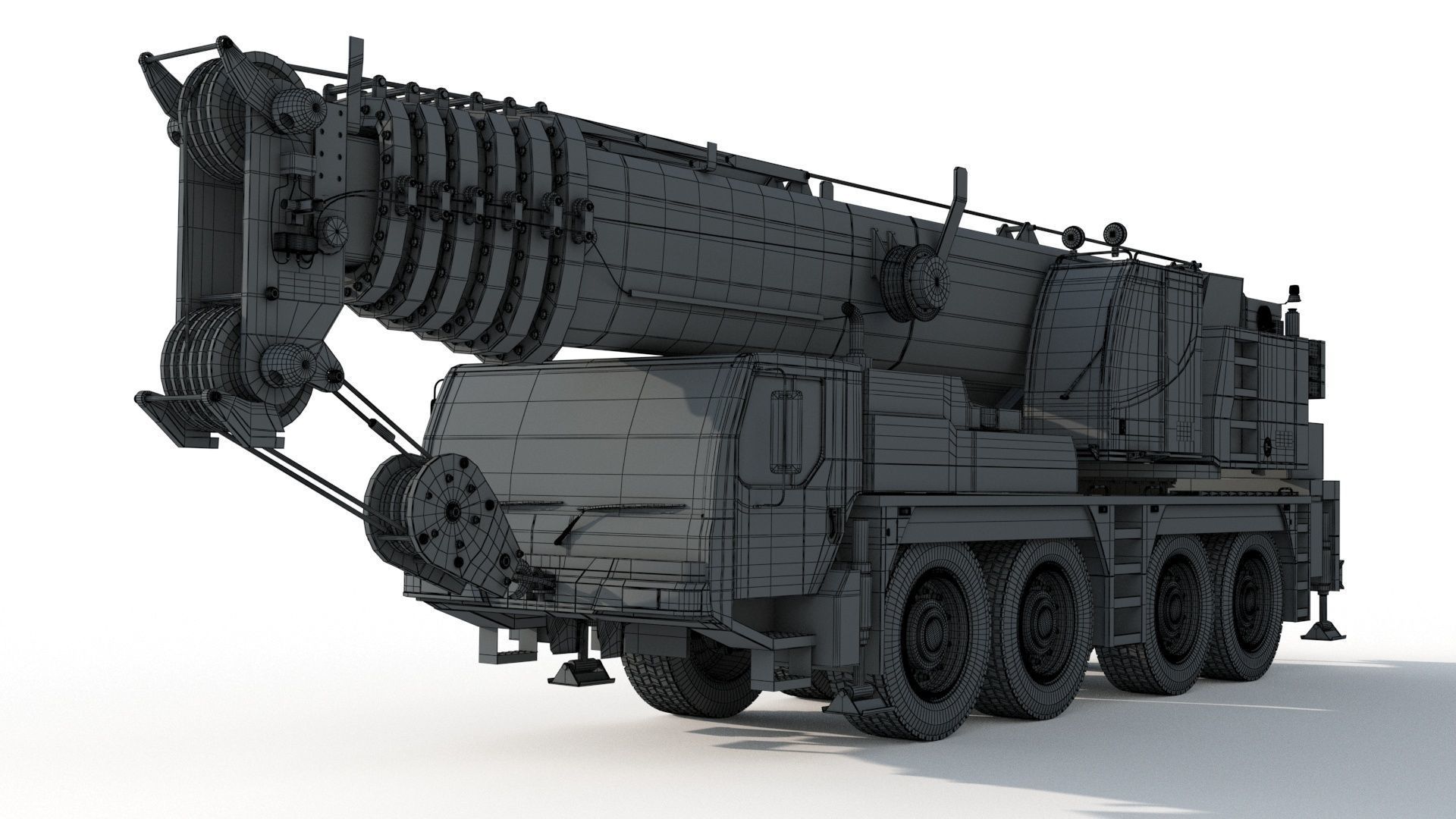 Liebherr LTM 1080 Cranes 3D model_11