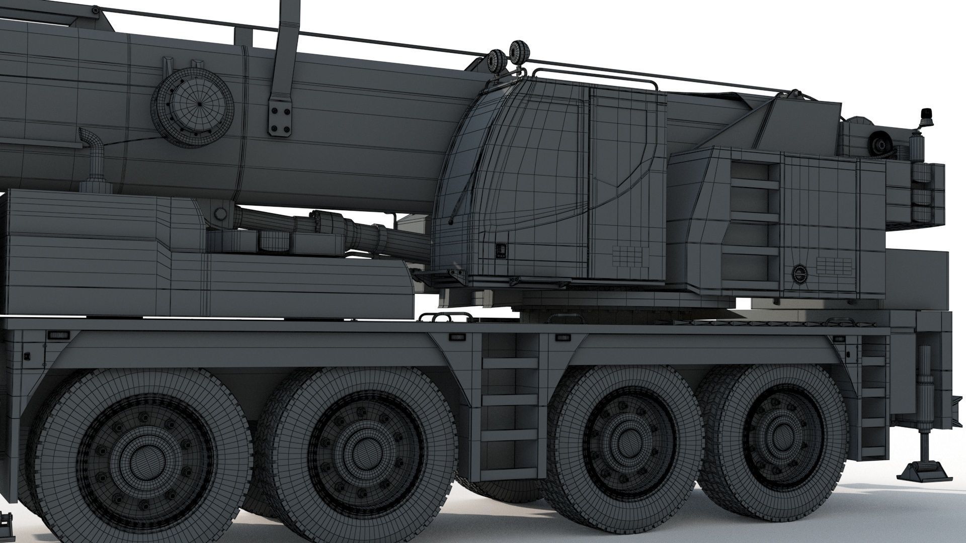 Liebherr LTM 1080 Cranes 3D model_16