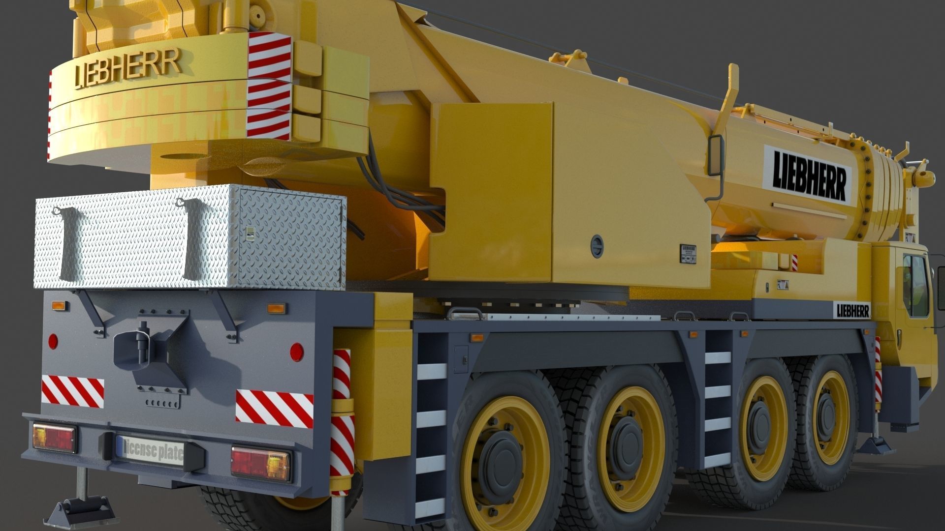 Liebherr LTM 1080 Cranes 3D model_7