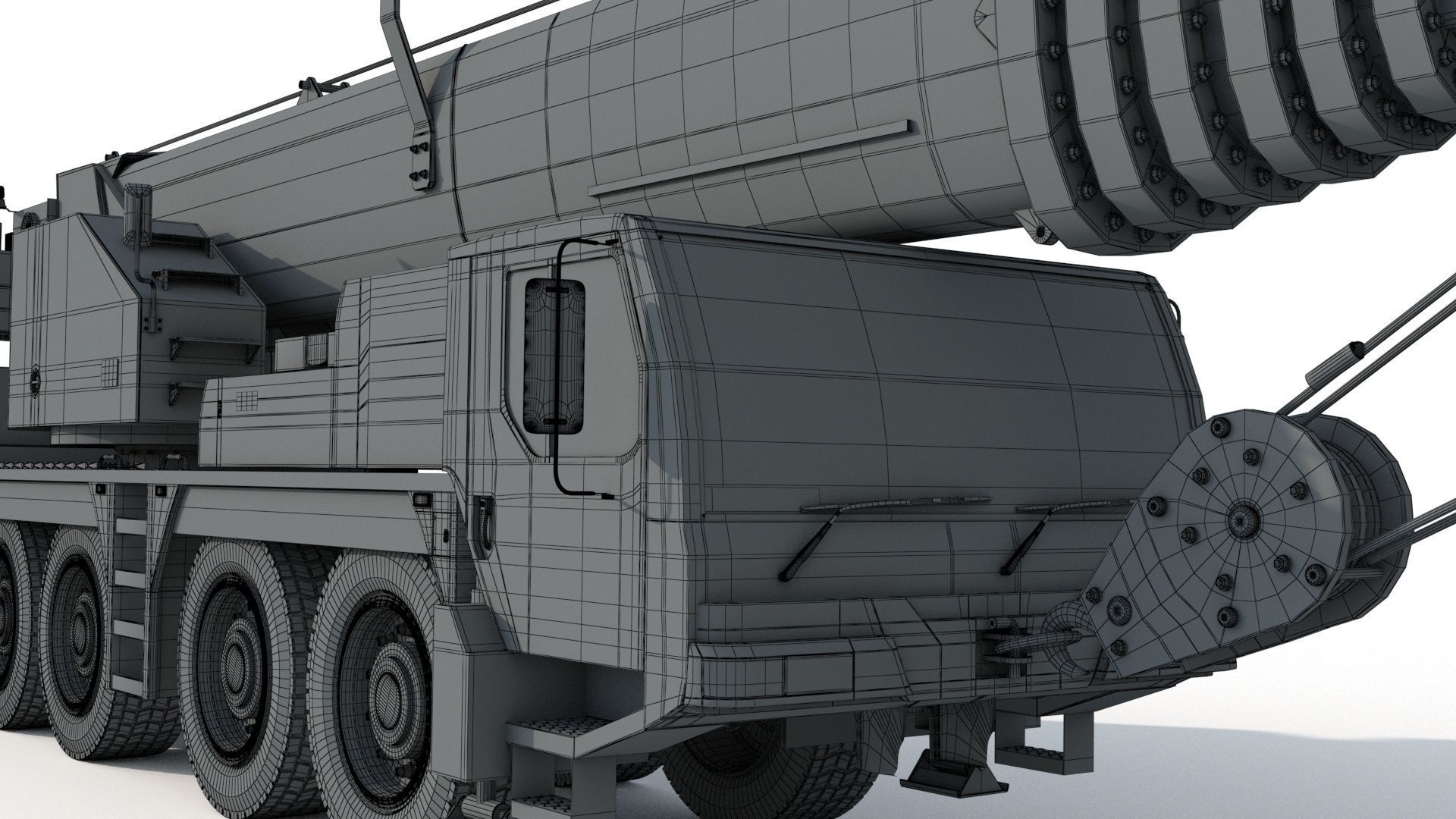 Liebherr LTM 1080 Cranes 3D model_14