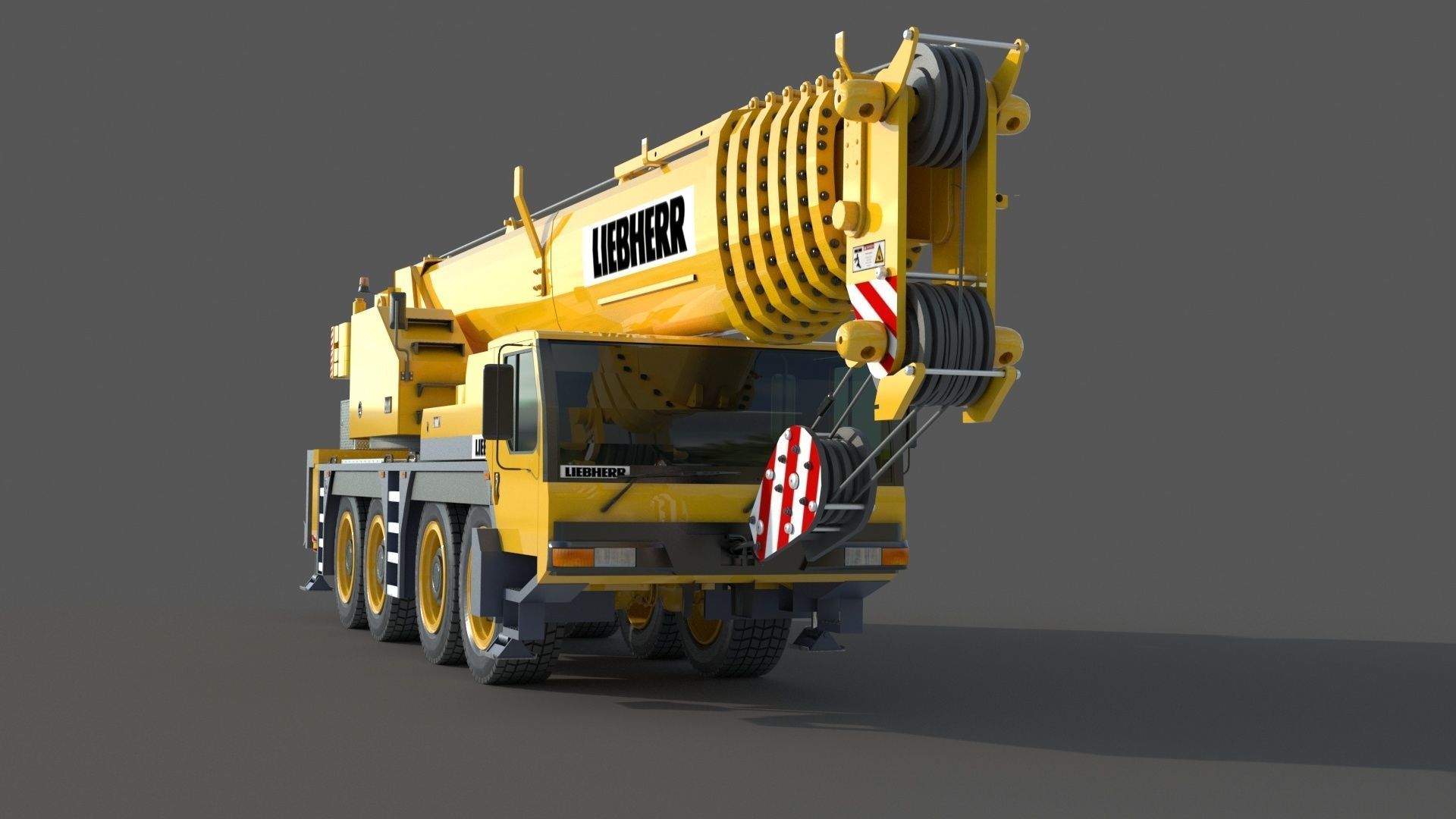 Liebherr LTM 1080 Cranes 3D model_3