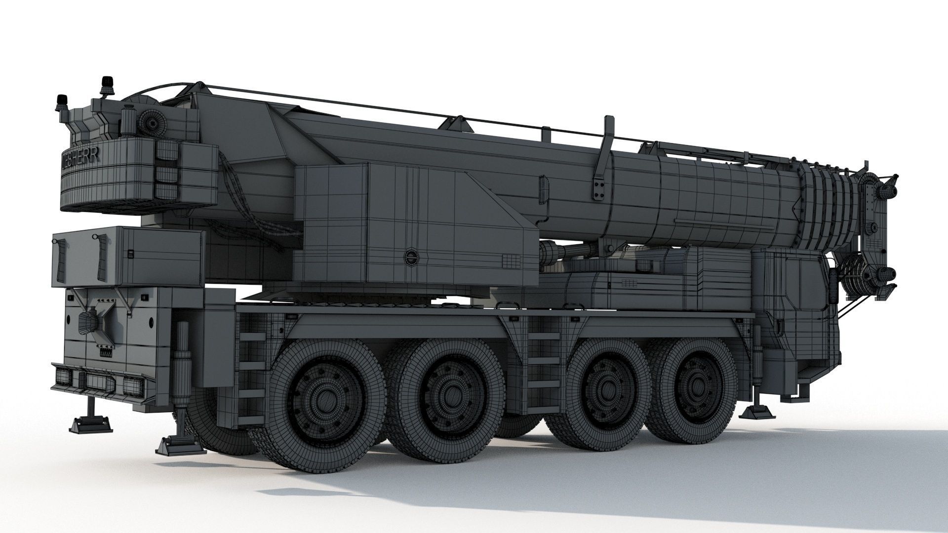 Liebherr LTM 1080 Cranes 3D model_13