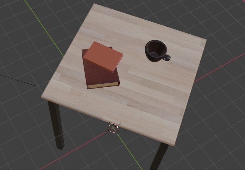 Table Cup Free 3D model_2