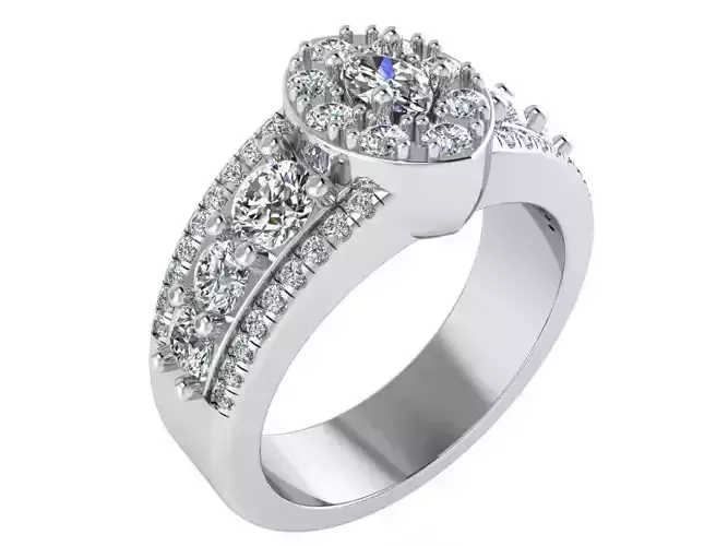 Marquise Halo Ring 2594