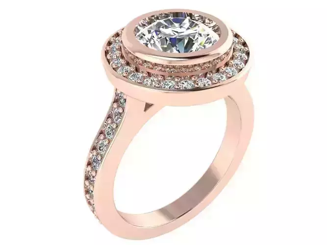 Round Halo Ring 2595