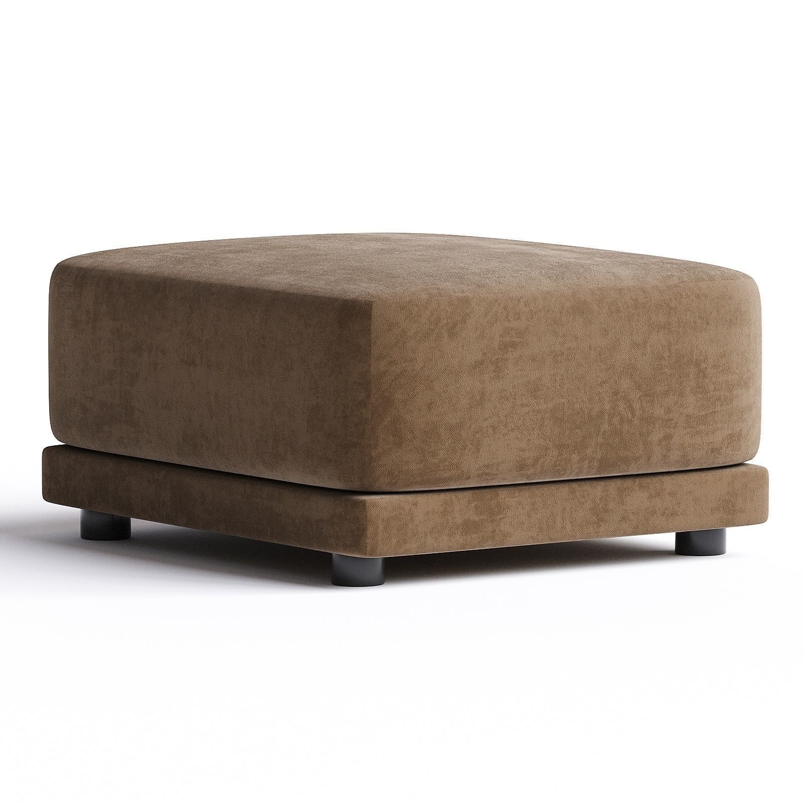 pouf brown 3D model_2