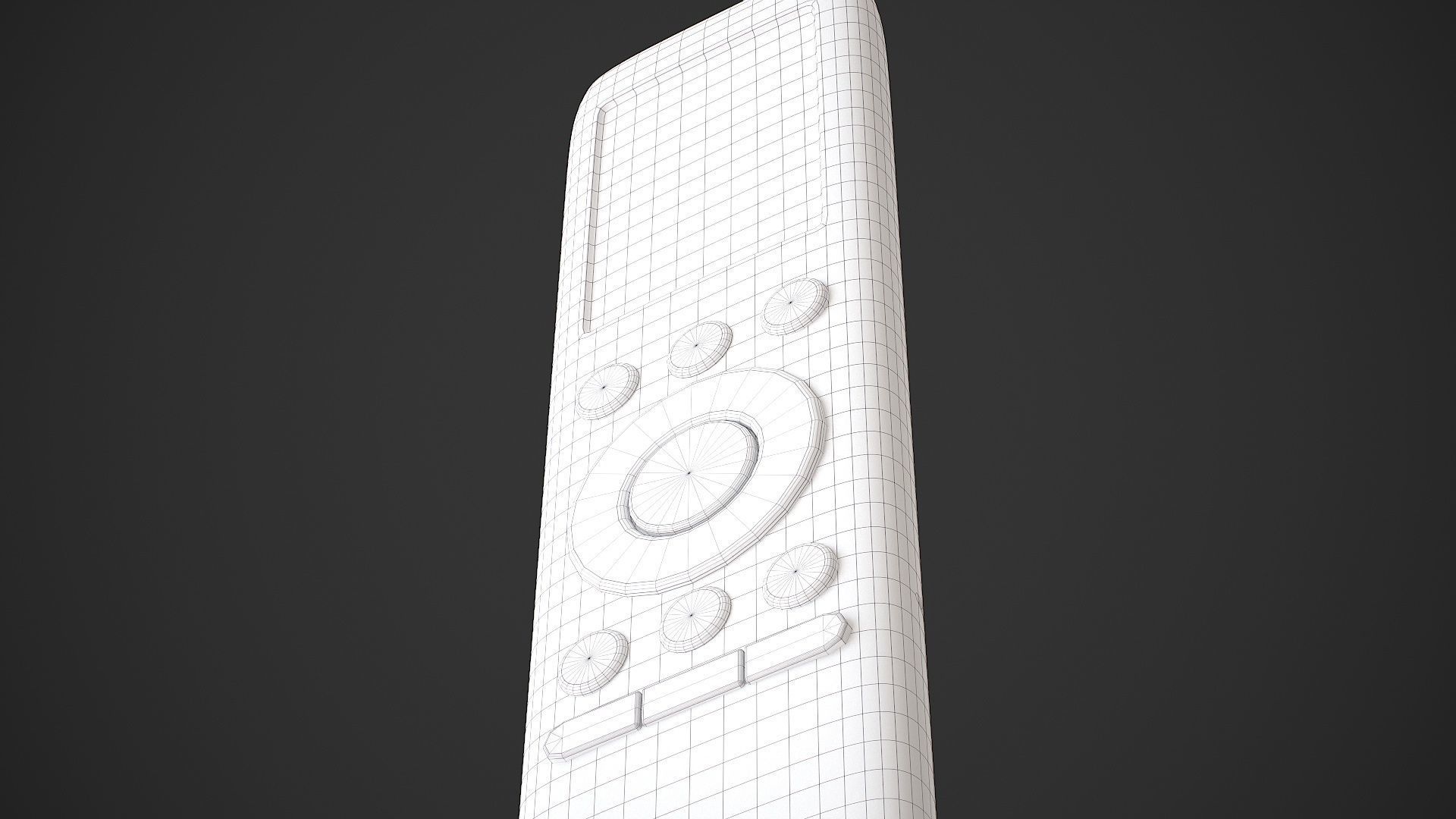 Air Conditioner Remote Control - AC Remote Low-poly 3D model_25