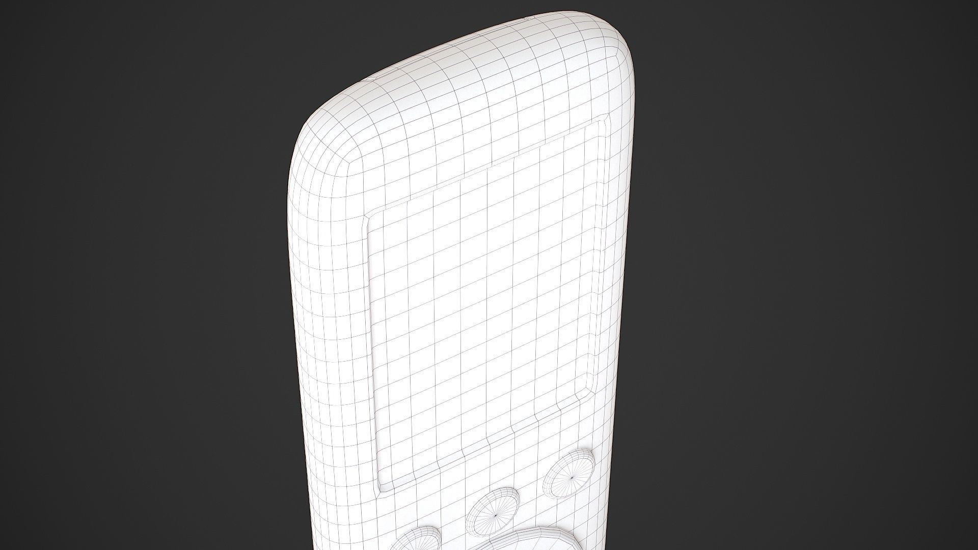 Air Conditioner Remote Control - AC Remote Low-poly 3D model_27