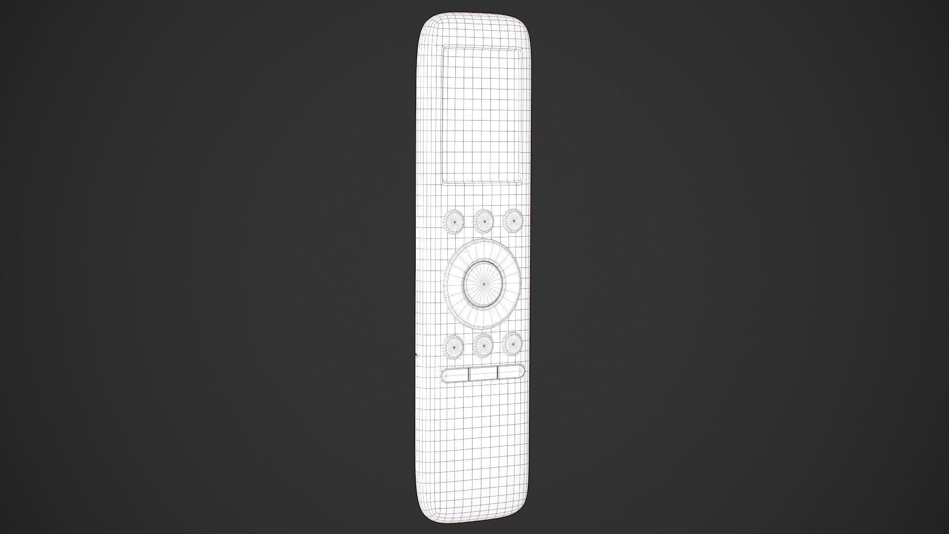 Air Conditioner Remote Control - AC Remote Low-poly 3D model_22