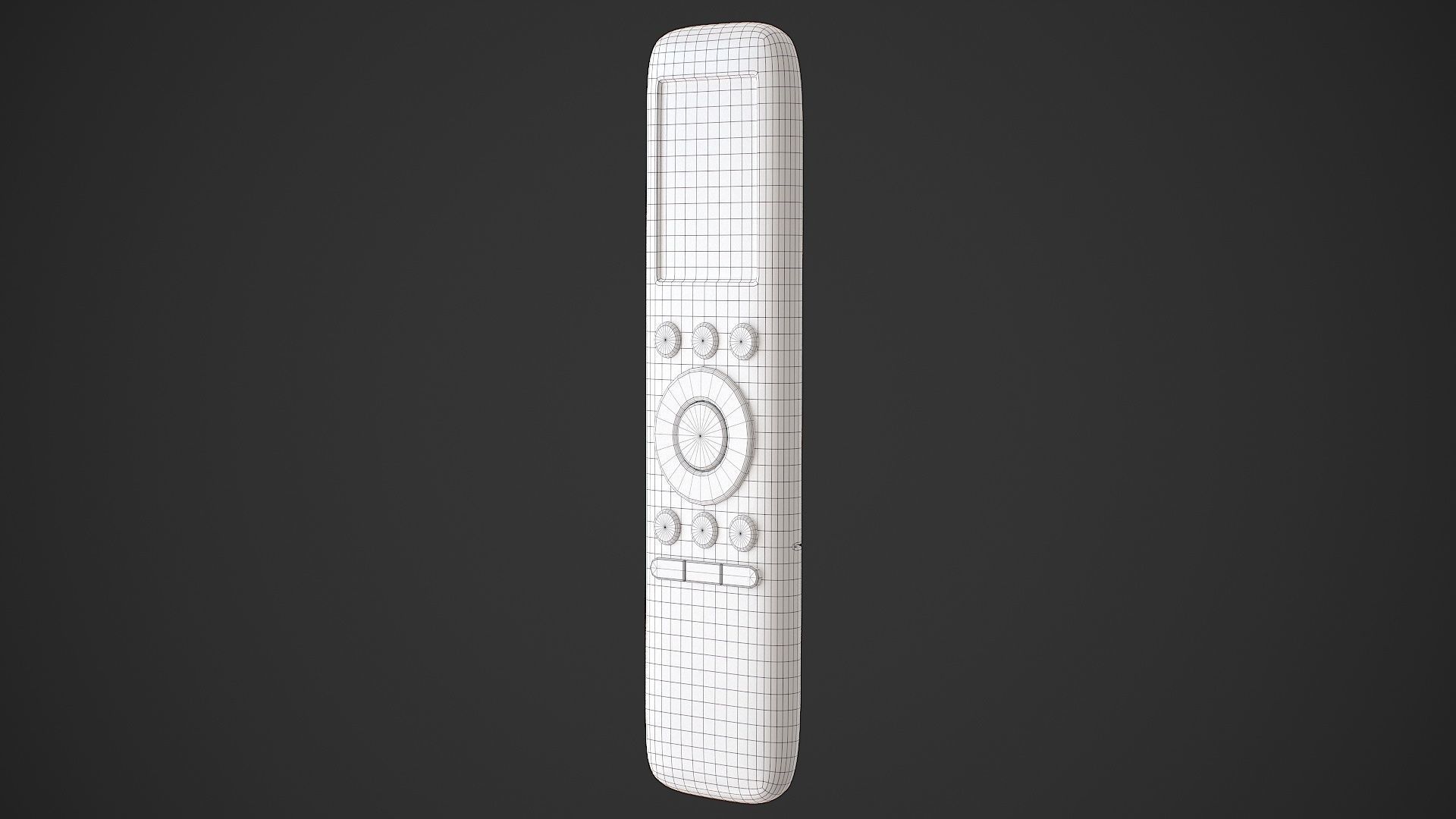 Air Conditioner Remote Control - AC Remote Low-poly 3D model_21