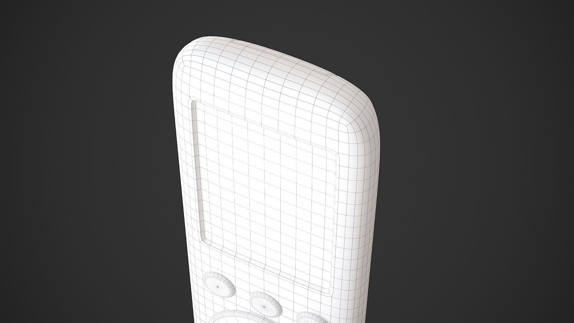 Air Conditioner Remote Control - AC Remote Low-poly 3D model_28