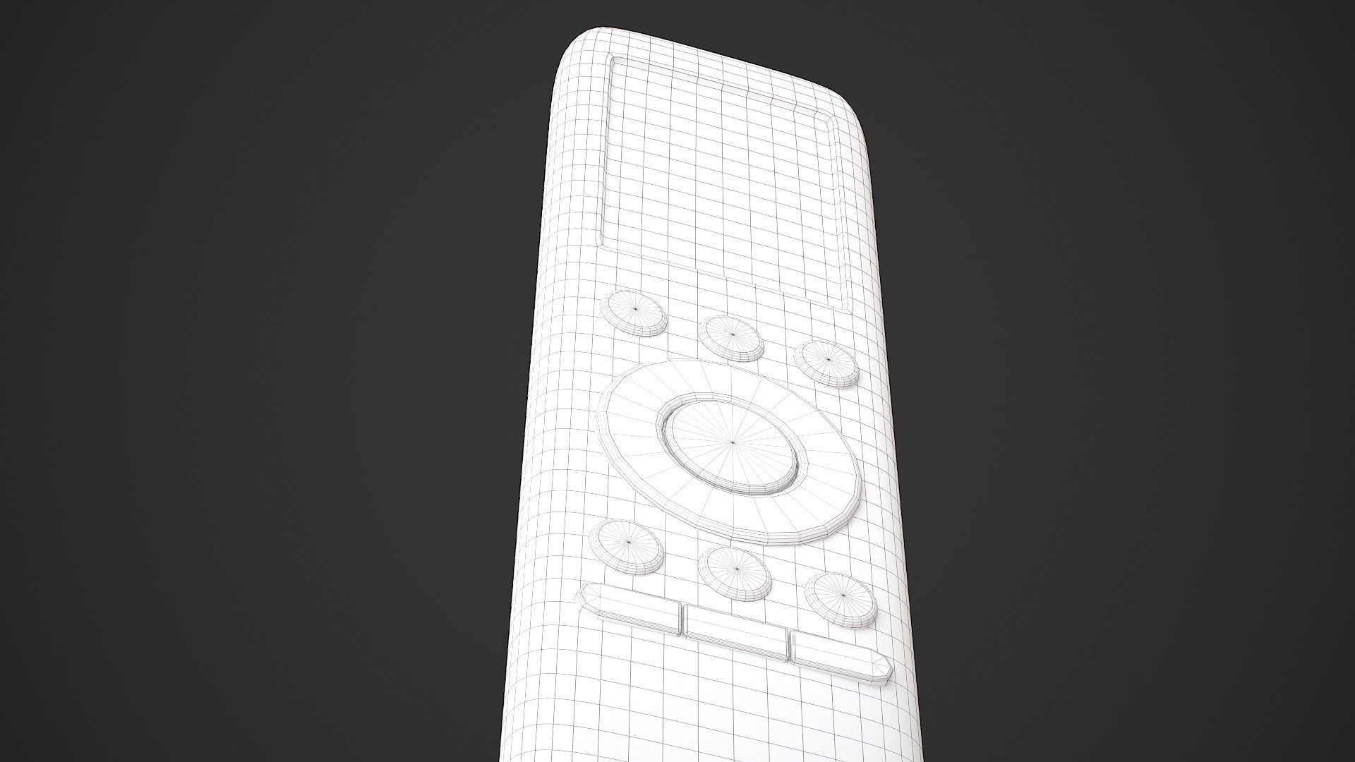 Air Conditioner Remote Control - AC Remote Low-poly 3D model_26