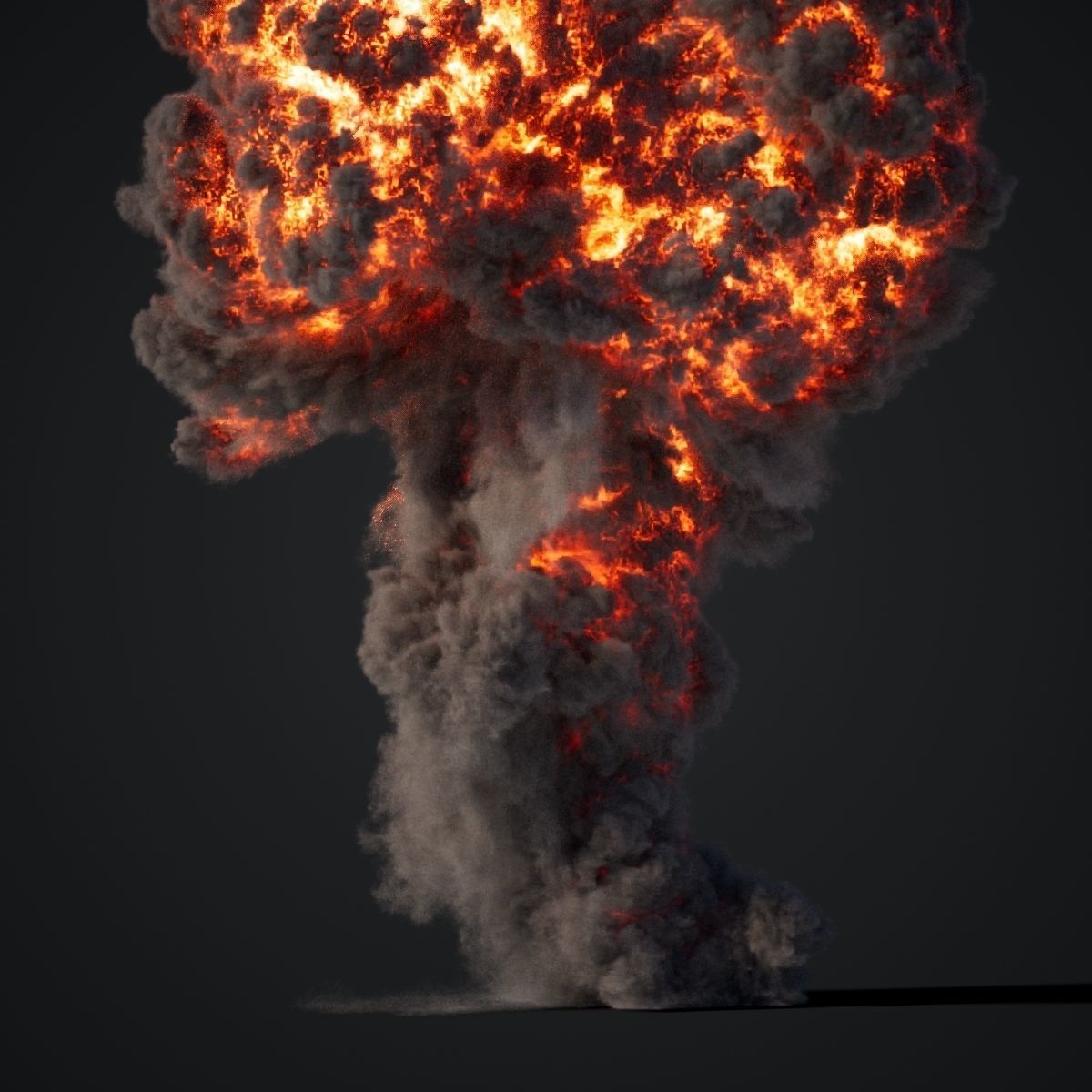 Animated Gasoline Explosion 2 3D model_10