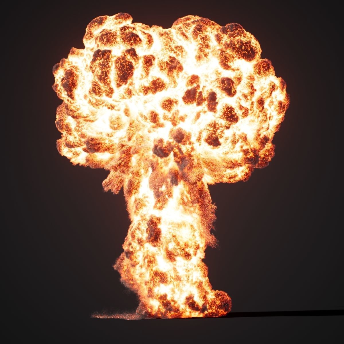 Animated Gasoline Explosion 2 3D model_9