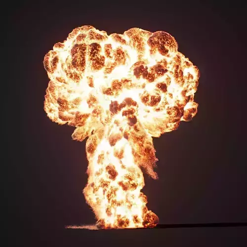 Animated Gasoline Explosion 2 3D model