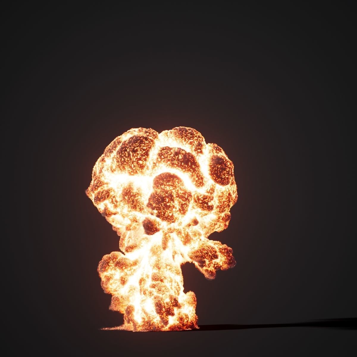 Animated Gasoline Explosion 2 3D model_7