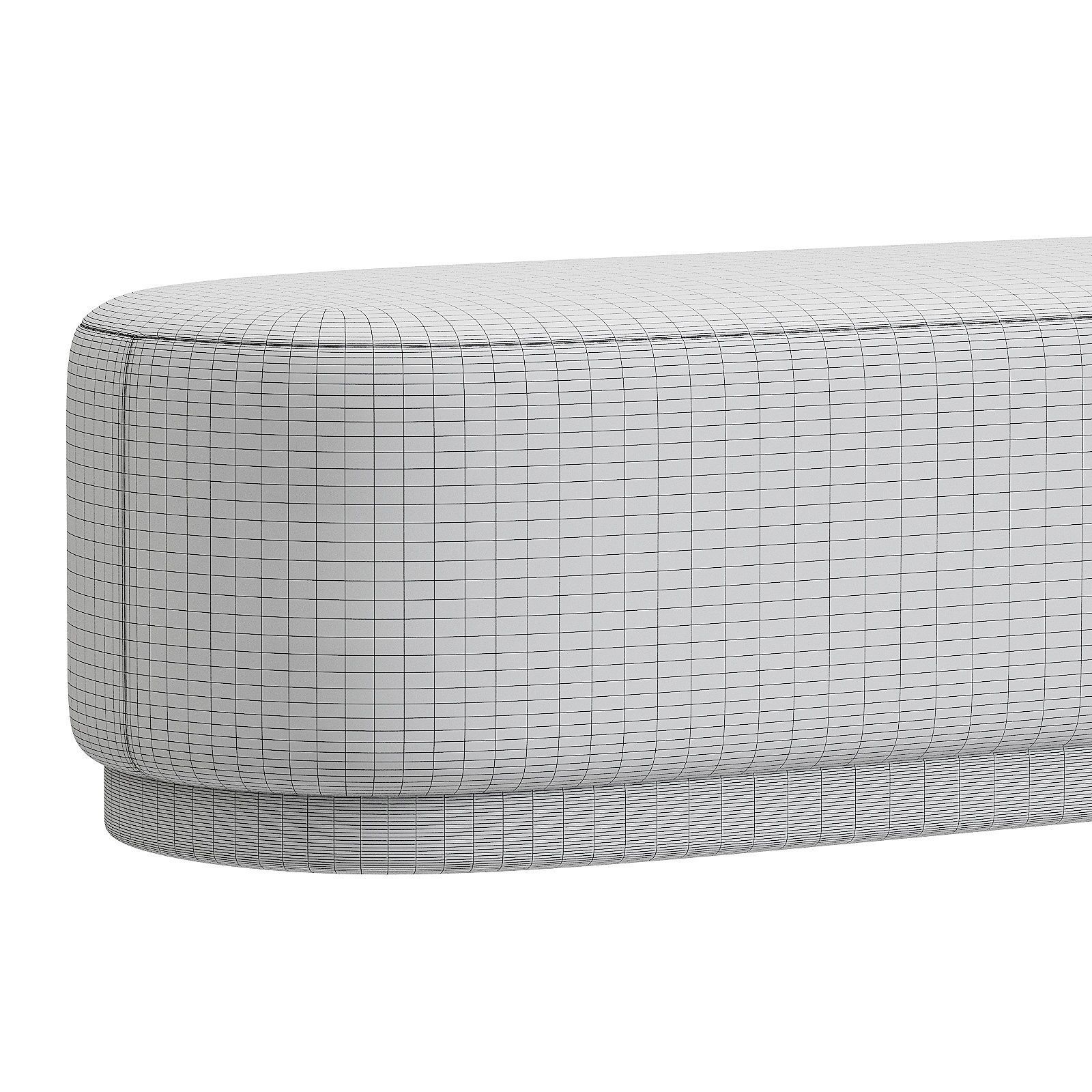 pouf oranjeviy 3D model_4