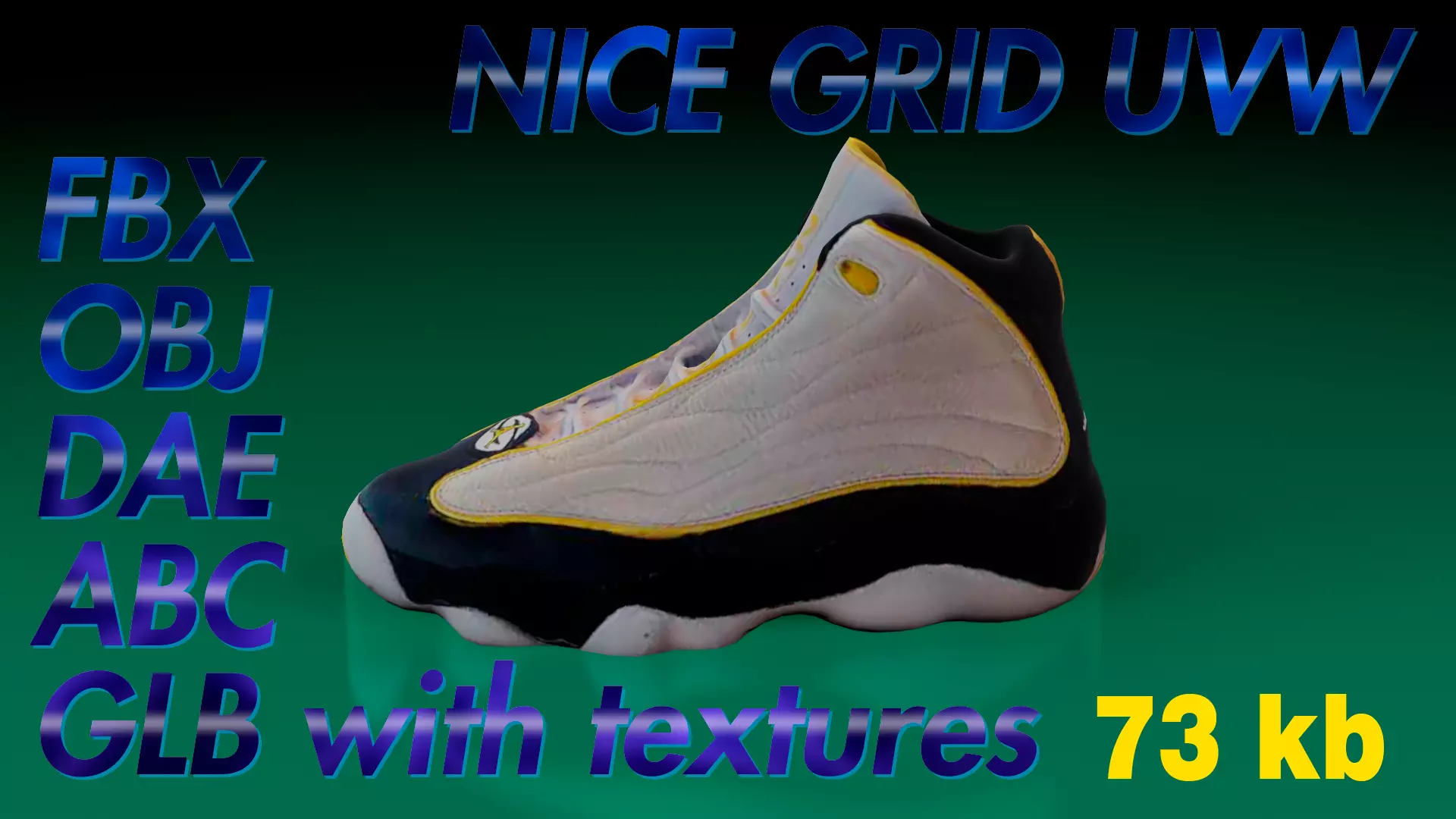 Air Jordan Strong LP Game ready Low-poly 3D model