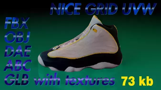 Air Jordan Strong LP Game ready Low-poly 3D model