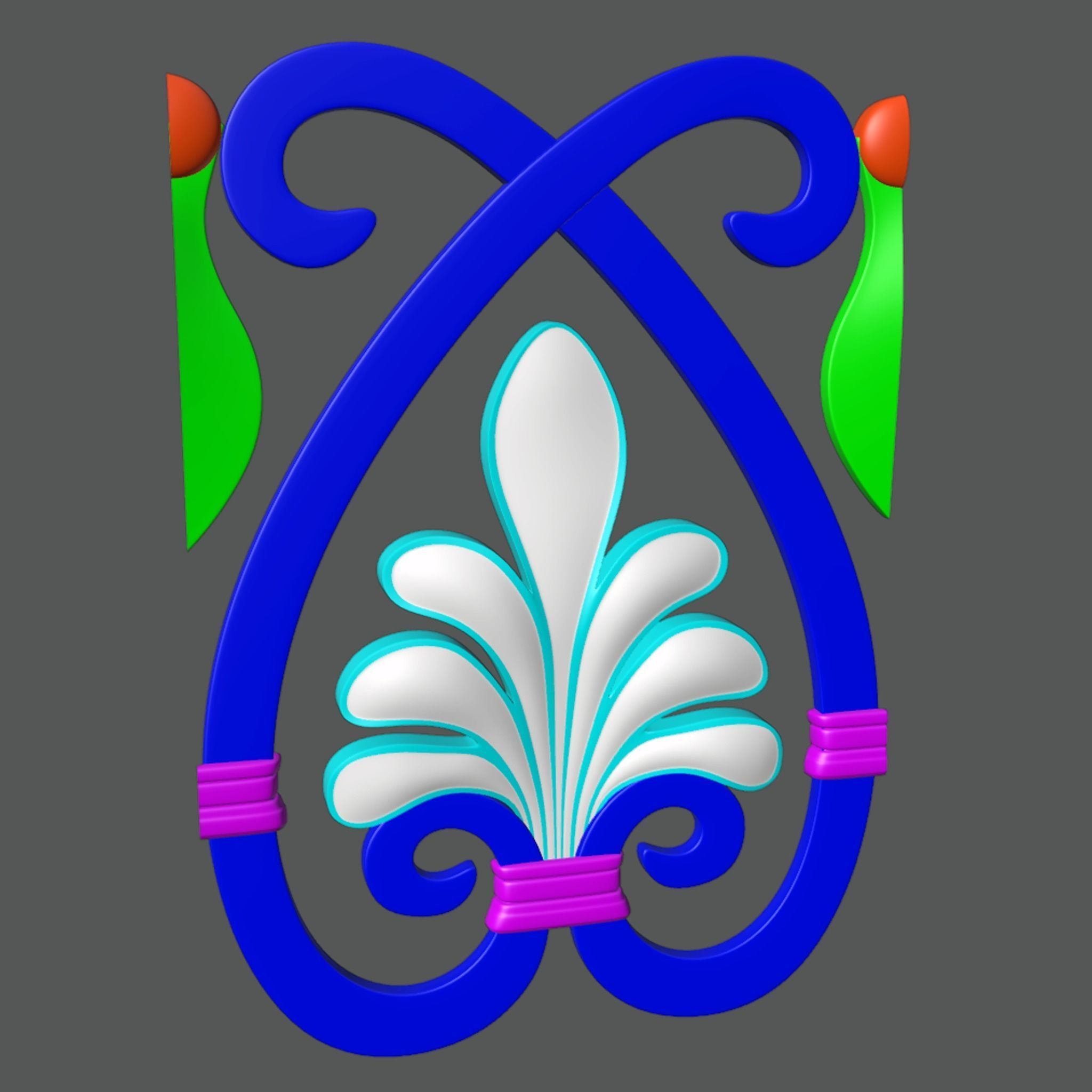 ornaments 3D model_7