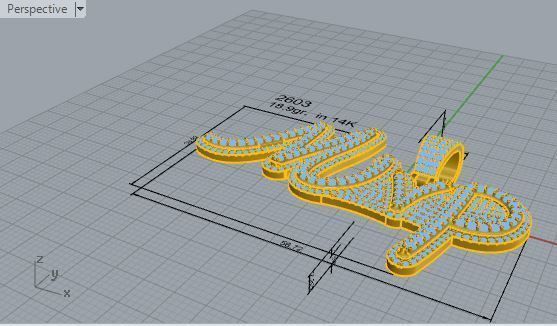 Mvp Pave Pendant 2603 3D print model_7