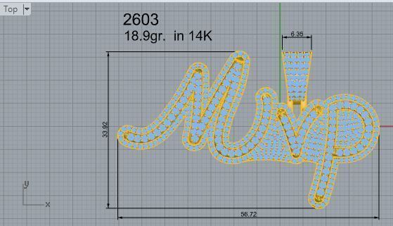Mvp Pave Pendant 2603 3D print model_4