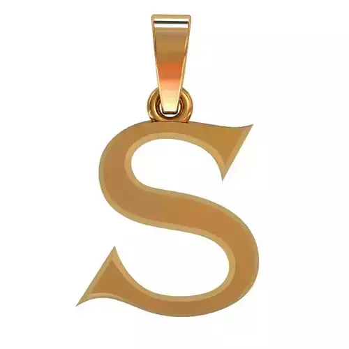 S letter pendant