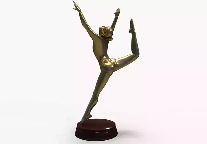 3D Models Gymnastics Bronze Statue