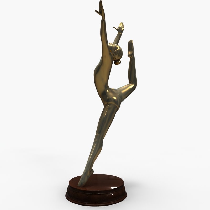 3D Models Gymnastics Bronze Statue 3D model_1