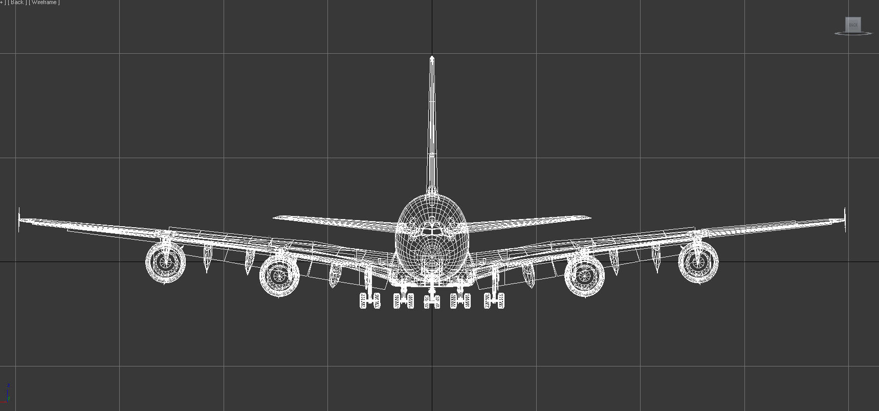 Airbus A380 Singapore Airlines 9V-SKH Low-poly 3D model_12