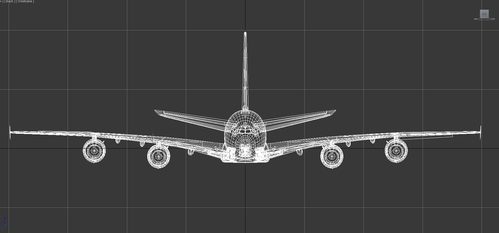 Airbus A380 Singapore Airlines 9V-SKH Low-poly 3D model_15
