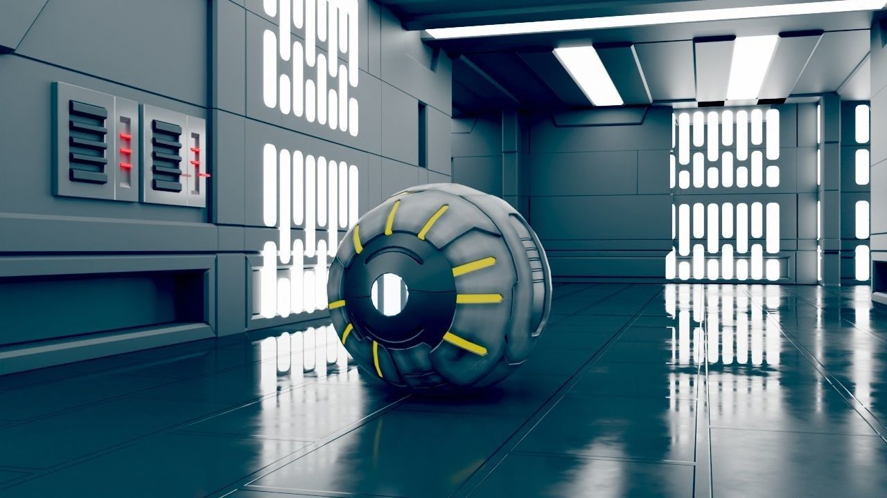 Fighter  war  drone rigged Blender  fbx obj also  Low-poly 3D model_2