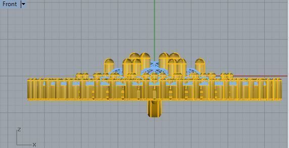 Circle Diamond Pendant 2613 3D print model_5