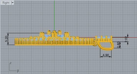 Circle Diamond Pendant 2613 3D print model_6