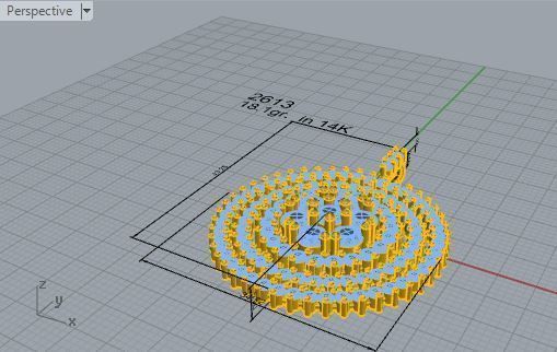Circle Diamond Pendant 2613 3D print model_7