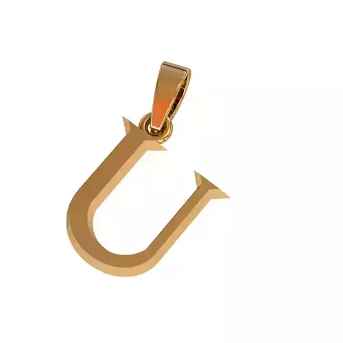 U letter pendant